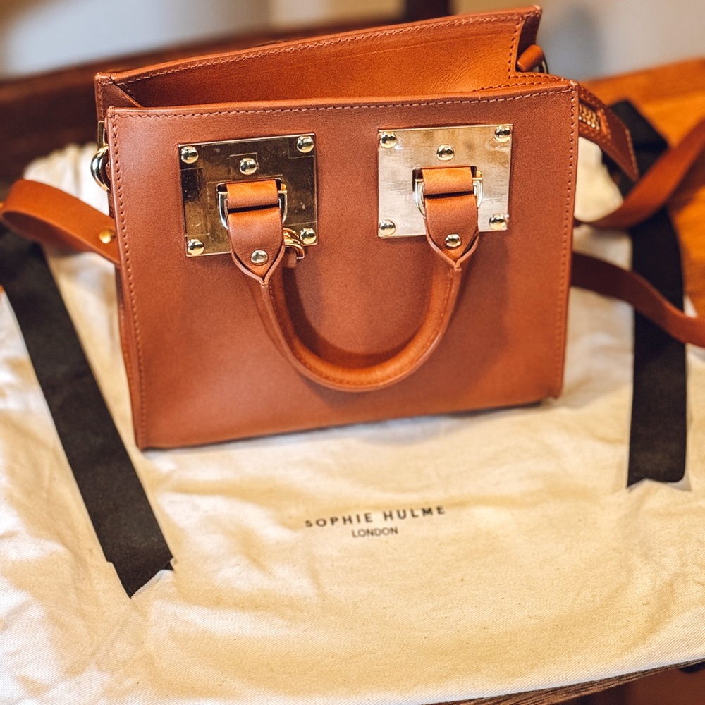 Sophie Hulme Brown Albion Box Crossbody